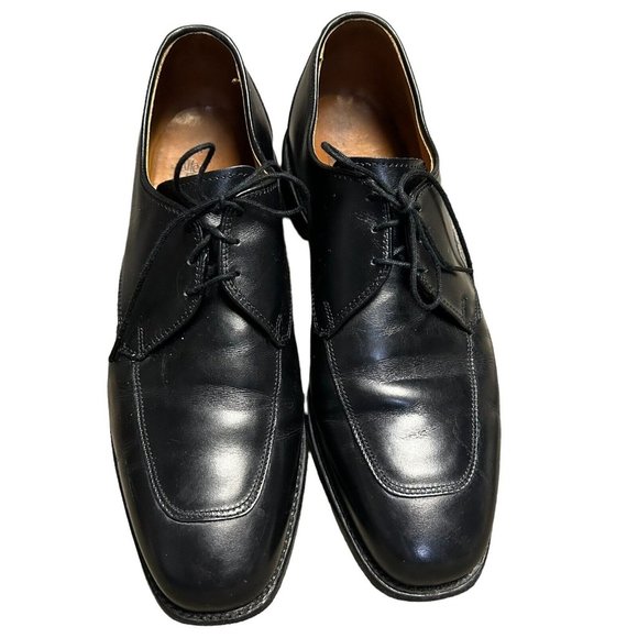 Allen Edmonds Burton Black Leather Apron Toe Derby Oxford Dress Shoes Mens 8.5 D main image 5